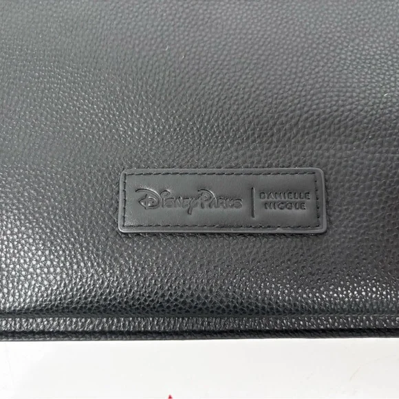 Danielle Nicole Disney It’s a Small World Black Tote with Colorful Patches - Picture 8 of 11